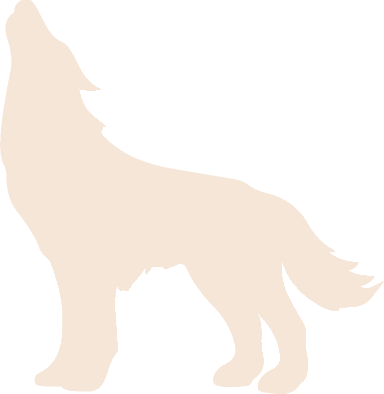 Icon of a howling wolf.