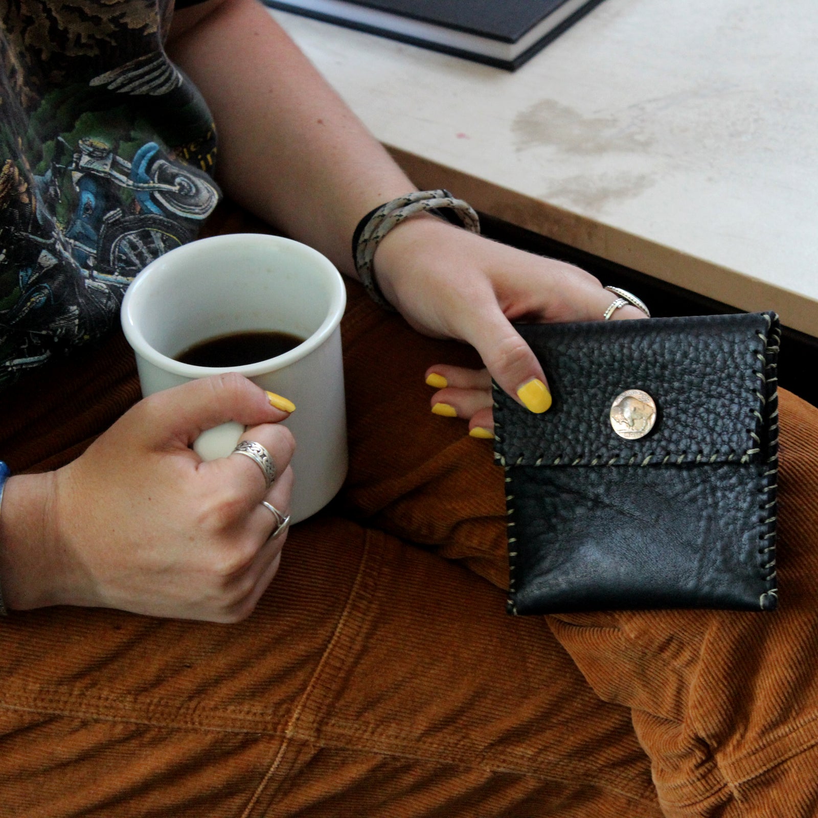 Buffalo Nickel Snap Wallet